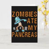 Carte Zombies Ate My Pancreas - Fun Diabetes (Fleur jaune)