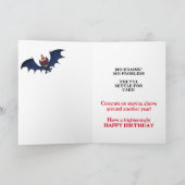 Carte Zombies de la fête d'anniversaire (Intérieur)