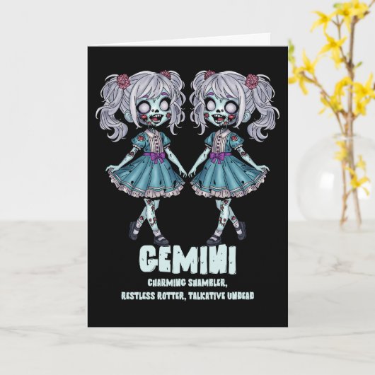 Carte Zombies Gemini (Fleur jaune)