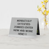 Carte Zombies insouciants (Fleur jaune)