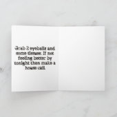 Carte Zombody ne se sent pas bien (Intérieur)