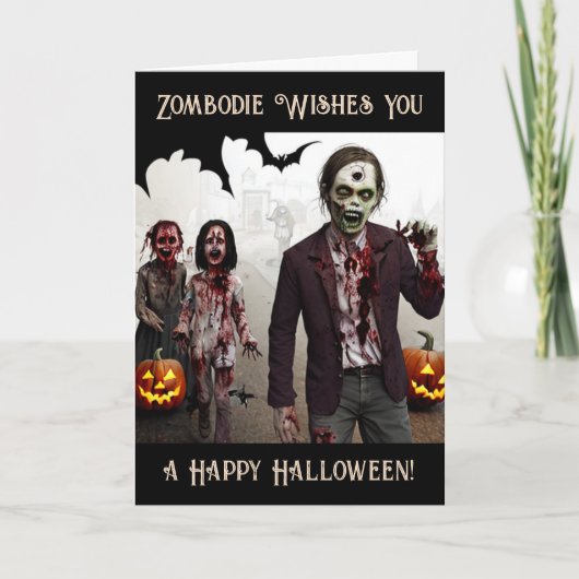 Carte Zombody vous souhaite une joyeuse Halloween (Devant)