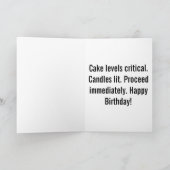 Carte Zone d'anniversaire : Attention Cupcake (Intérieur)