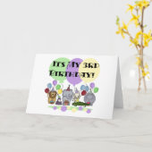 Carte Zoo Animaux 3e Anniversaire Tshirts et cadeaux (Fleur jaune)