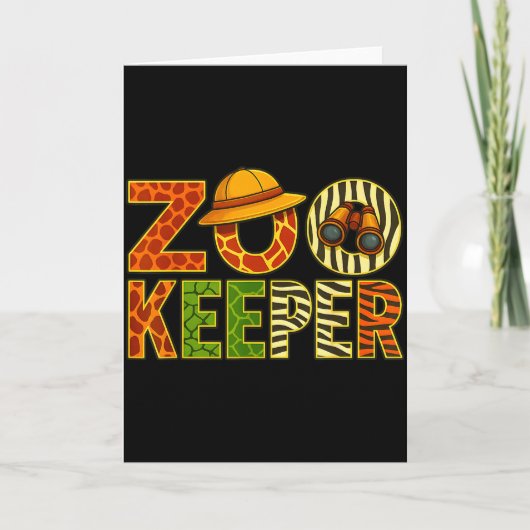 Carte Zookeeper Animals Safari Zoo Keeper Costume Adult (Devant)