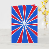 Carte ZOOM! Blanc Rouge Et Bleu (Fleur jaune)