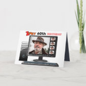 Carte Zoomy 60e anniversaire Funny Video Conference Call (Devant)