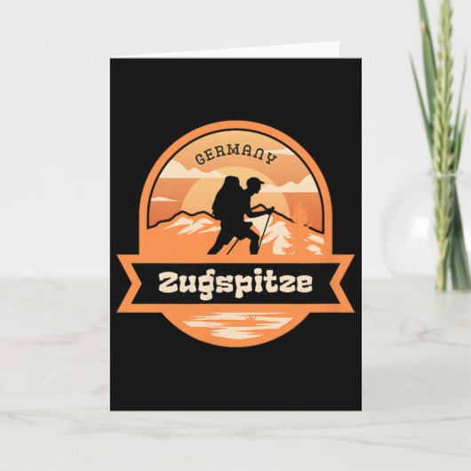 Carte Zugspitze Climbing Germany Alps Mountains Tyrol Hi (Devant)