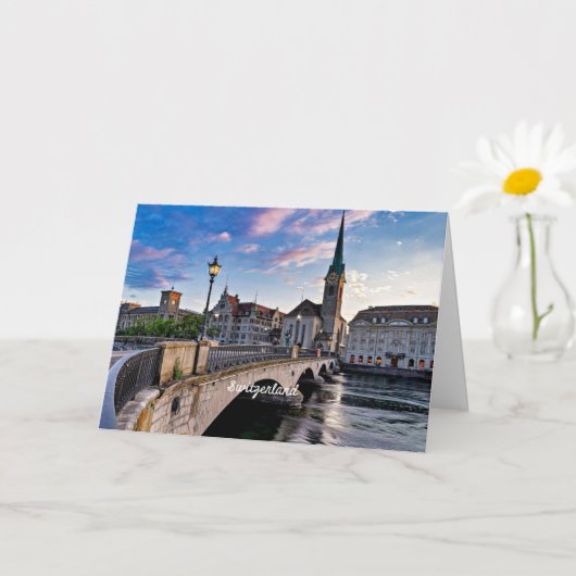 Carte Zurich, Switzerland (Petite plante)