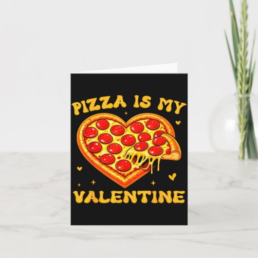 Carte Zza Is My Valentine Funny Valentines Day Heart (Devant)