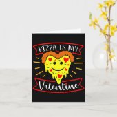 Carte Zza Is My Valentine Funny Valentines Day Quote (Fleur jaune)