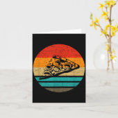 Carte Zza Slice Retro Style Vintage  (Fleur jaune)