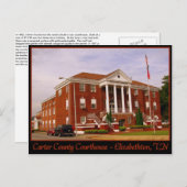 Carter County Courthouse - Elizabeth bethton, TN Briefkaart (Voorkant / Achterkant)