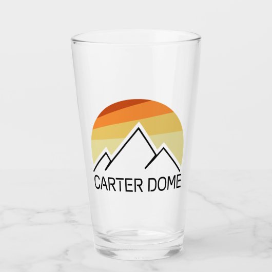 Carter Dome New Hampshire Retro Glas (Voorkant)