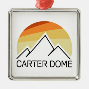 Carter Dome New Hampshire Retro Metalen Ornament