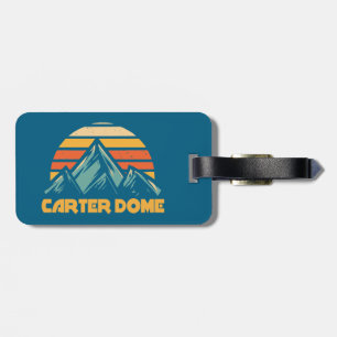 Carter Dome New Hampshire Retro Turquoise Bagagelabel