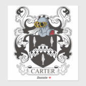 Carter Family Crest Sticker (Vel)