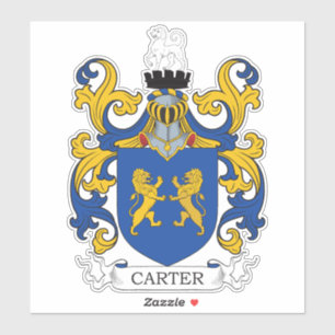 Carter Family Crest Sticker