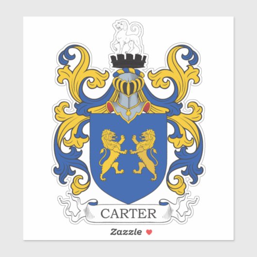 Carter Family Crest Sticker (Vel)