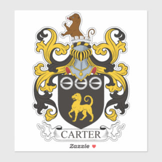 Carter Family Crest Sticker