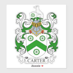 Carter Family Crest Sticker