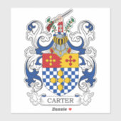 Carter Family Crest Sticker (Vel)