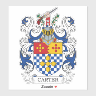 Carter Family Crest Sticker