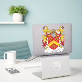 Carter Family Crest Sticker (Laptop op bureau)