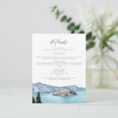 CARTER LAKE National Park - Carte de destination (Debout devant)