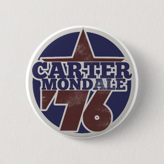 Carter Mondale 76 Ronde Button 5,7 Cm (Voorkant)