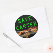 Carter-stickers opslaan ronde sticker (Envelop)