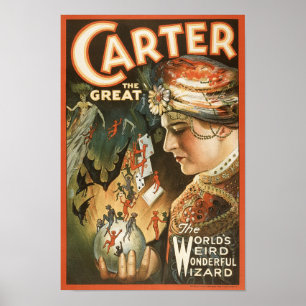 Carter The Great -  Magicien Print