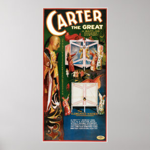 Carter The Great ~ Weird Wizard Magic Act Poster