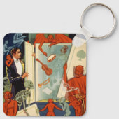 Carter the Grote Magiër Goochelact uit het verlede Sleutelhanger (Achterkant)