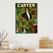 Carter The Mysterious ~  Magic Act Poster (Keuken)