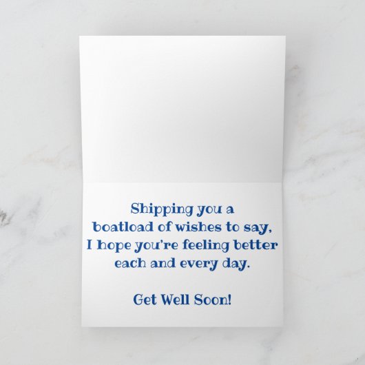 "Carter WILLIAM A. IRVIN & Bateaux de pêche" Carte (Intérieur)