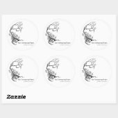 Carterhaugh School Logo Sticker (Circle) (Vel)