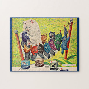 Carter's Ink and mamma cat and kittens uit 1940 Legpuzzel