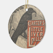 Carter's Little Liver Pills Ephemera Keramisch Ornament (Links)