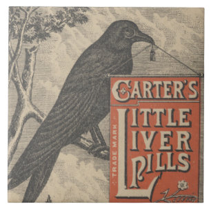 Carter's Little Liver Pills Ephemera Tegeltje
