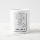 Cartersville Map Extra Grote Beker (Voorkant)