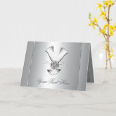 Cartes 25e Anniversaire Argent Champagne (Fleur jaune)