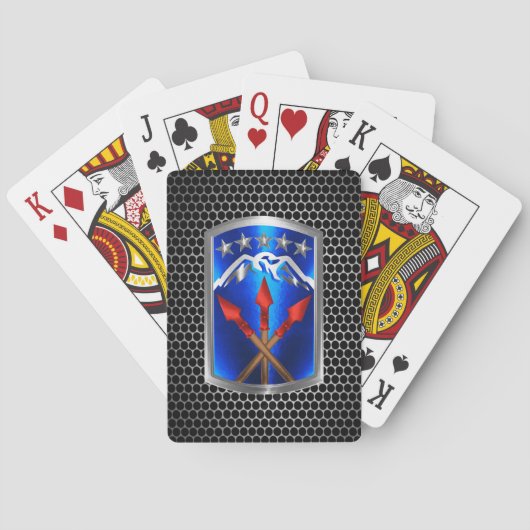Cartes 593e carte de jeu du Commandement du développement (dos)