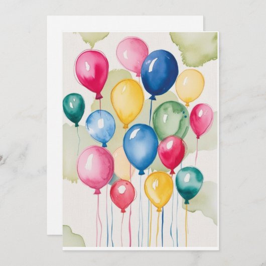 Cartes à ballonnet (Devant / Derrière)