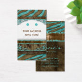 Cartes à bijoux Cute Zebra Western (Bureau)