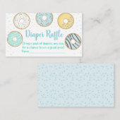 Cartes à carreaux de Baby shower de couches Bleues (Devant / Derrière)