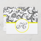 Cartes à carreaux gris et jaunes (Devant / Derrière)