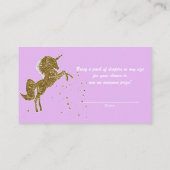 Cartes à carreaux Unicorn de couches de Parties sc (Dos)