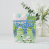 Cartes à cygne blanc vintage (Debout devant)