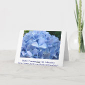 Cartes à fleurs Hydrangea Blue Hydrangeas Garden (Dos)